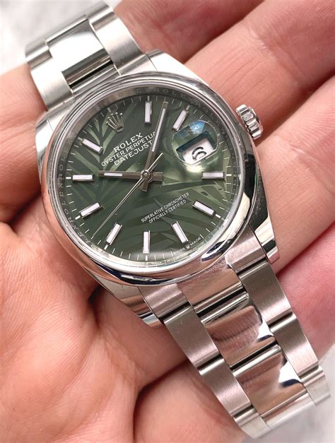 rolex datejust 36 grün|2021 rolex datejust 36.